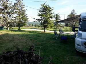 Aire pour camping-cars sur le Domaine de Corinne DEPEYRE